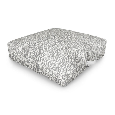 Pimlada Phuapradit Square lace Ivory grey Outdoor Floor Cushion