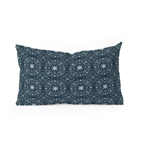 Pimlada Phuapradit Starry Tiles 2481 Oblong Throw Pillow