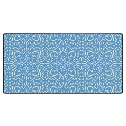 Pimlada Phuapradit Stella tiles blue Desk Mat