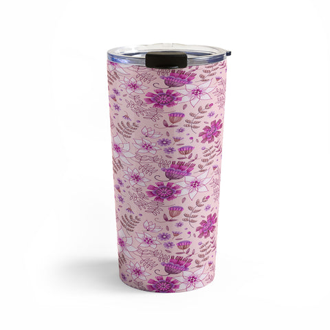 Pimlada Phuapradit Summer Floral Pink 3 Travel Mug