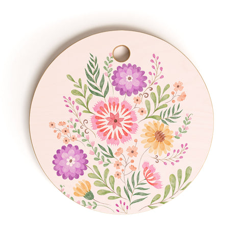 Pimlada Phuapradit Wild Bouquet 1 Cutting Board Round
