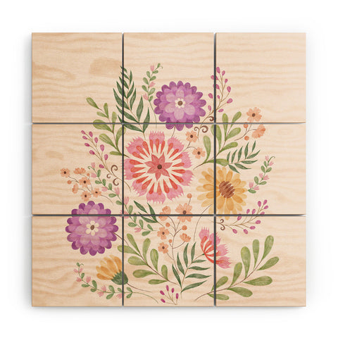 Pimlada Phuapradit Wild Bouquet 1 Wood Wall Mural