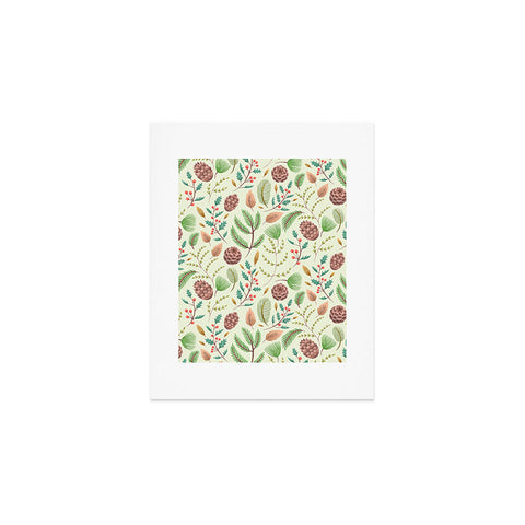 Pimlada Phuapradit Winter foliage pattern Art Print