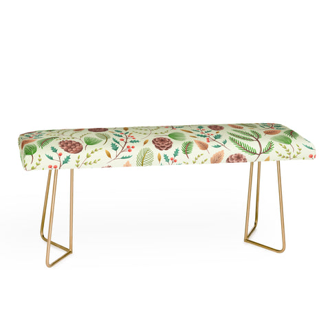 Pimlada Phuapradit Winter foliage pattern Bench