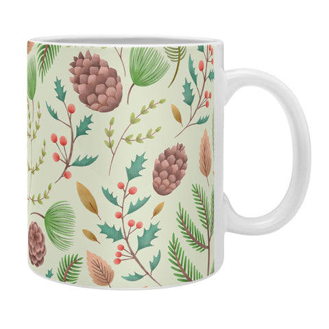 Pimlada Phuapradit Winter foliage pattern Coffee Mug