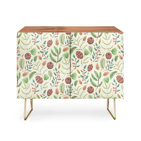 Pimlada Phuapradit Winter foliage pattern Credenza