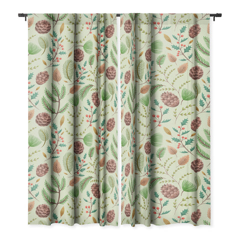 Pimlada Phuapradit Winter foliage pattern Blackout Non Repeat