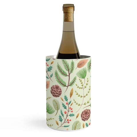 Pimlada Phuapradit Winter foliage pattern Wine Chiller