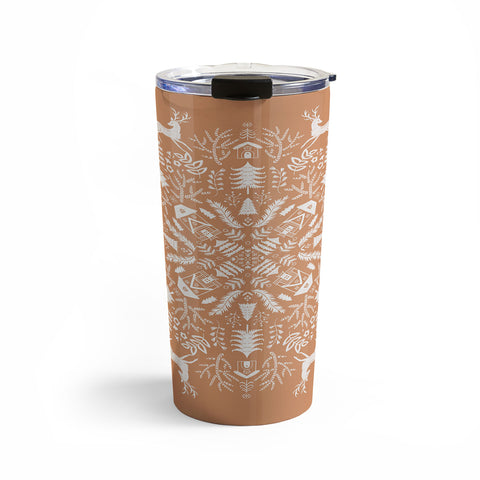 Pimlada Phuapradit Winter forest 2 Travel Mug