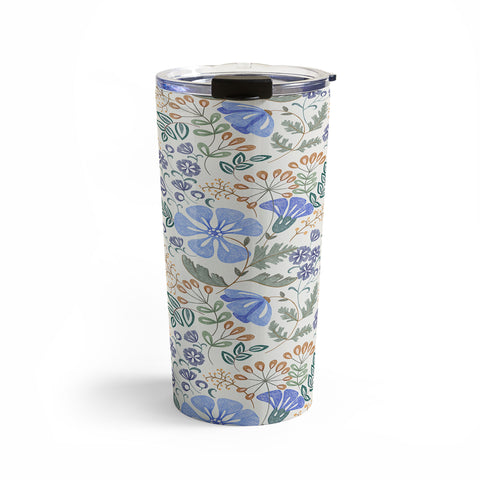Pimlada Phuapradit Winter garden gold berries Travel Mug