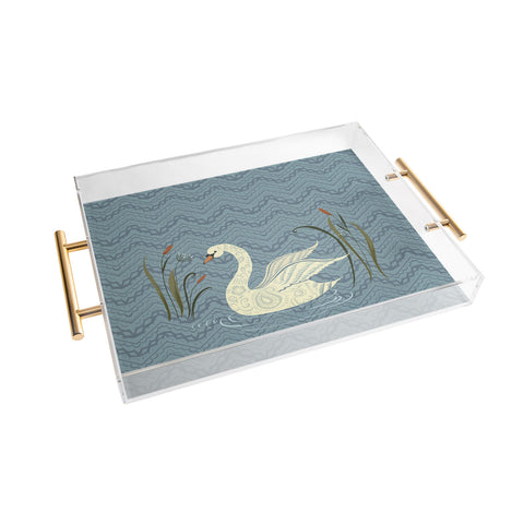 Pimlada Phuapradit winter swan Acrylic Tray