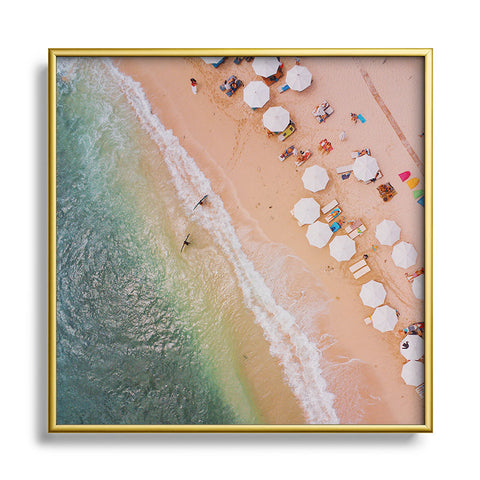 Pita Studios Badung Beach II Square Metal Framed Art Print