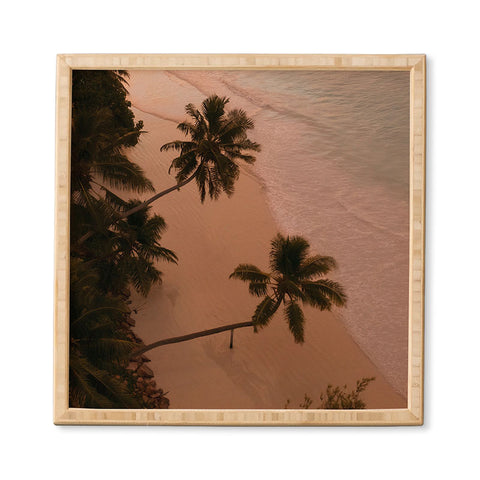Pita Studios Seychelles Palm Sunset Framed Wall Art