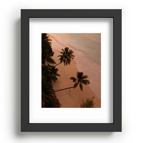 Pita Studios Seychelles Palm Sunset Recessed Framing Rectangle