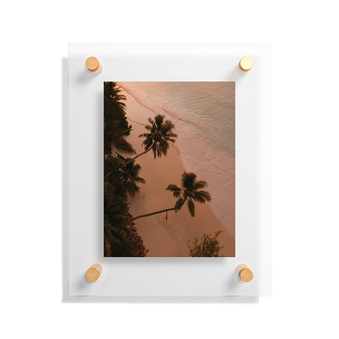Pita Studios Seychelles Palm Sunset Floating Acrylic Print