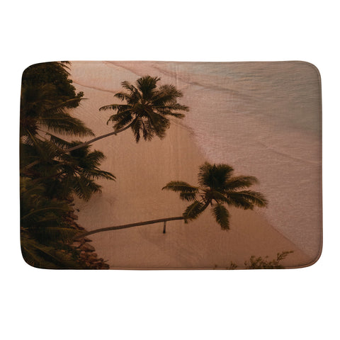 Pita Studios Seychelles Palm Sunset Memory Foam Bath Mat