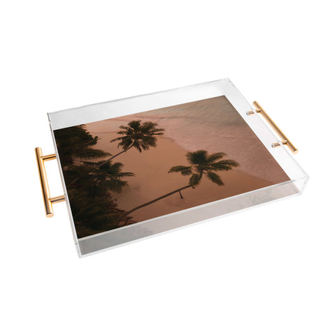 Pita Studios Seychelles Palm Sunset Acrylic Tray