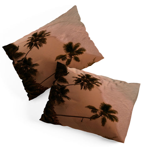 Pita Studios Seychelles Palm Sunset Pillow Shams