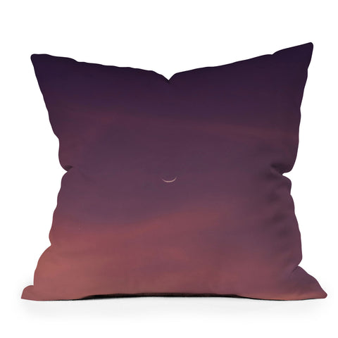 Pita Studios The Moon at dusk Outdoor Throw Pillow