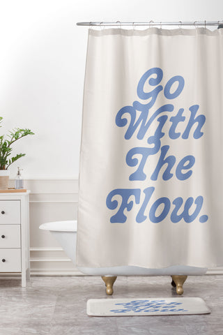 poiseparadise Go with the flow II Shower Curtain And Mat