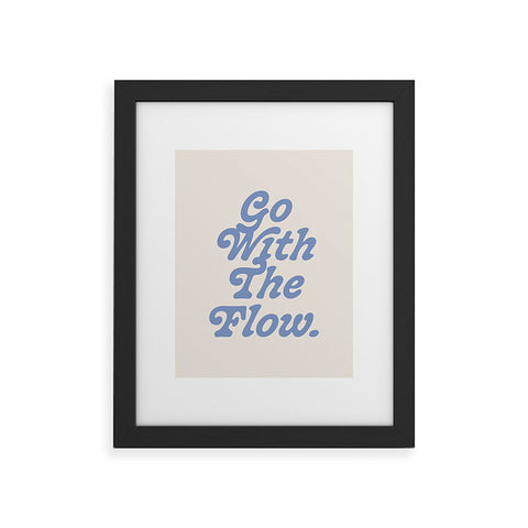 poiseparadise Go with the flow II Framed Art Print
