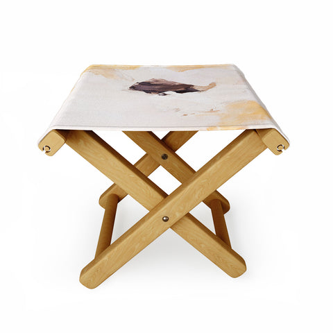 PrettyPainter Abstract Neutrals V1 Folding Stool