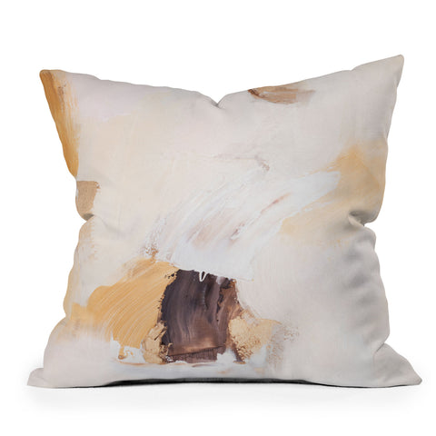 PrettyPainter Abstract Neutrals V2 Throw Pillow