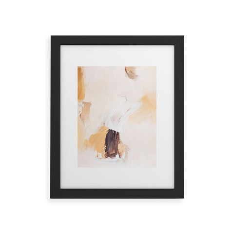 PrettyPainter Abstract Neutrals V2 Framed Art Print