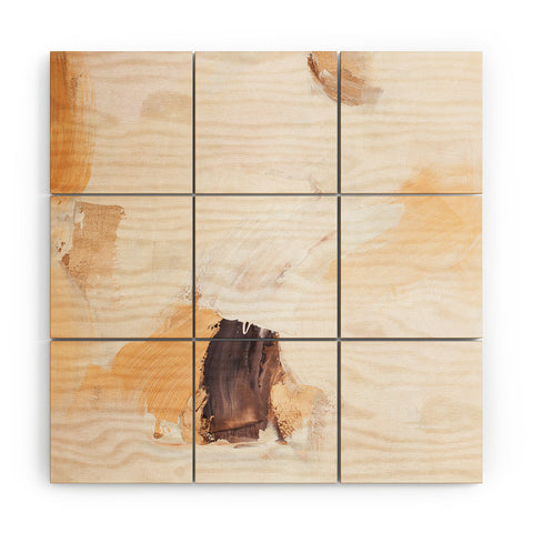 PrettyPainter Abstract Neutrals V2 Wood Wall Mural