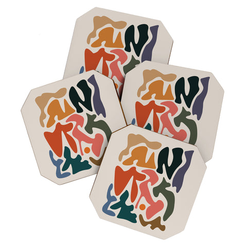 qooeea Cay Coaster Set