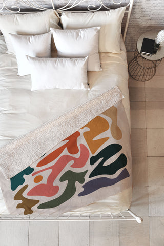 qooeea Cay Fleece Throw Blanket