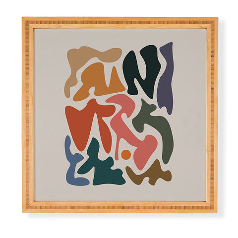 qooeea Cay Framed Wall Art