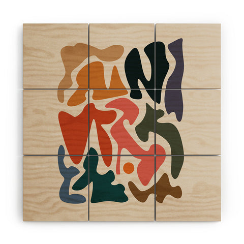 qooeea Cay Wood Wall Mural