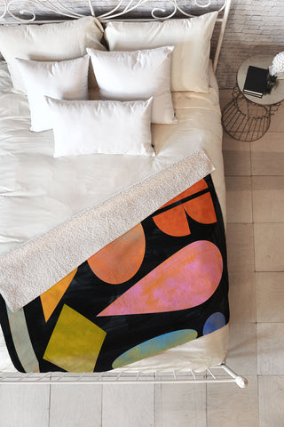 qooeea Eika Fleece Throw Blanket