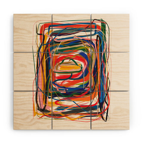 qooeea Nest qooeea Wood Wall Mural