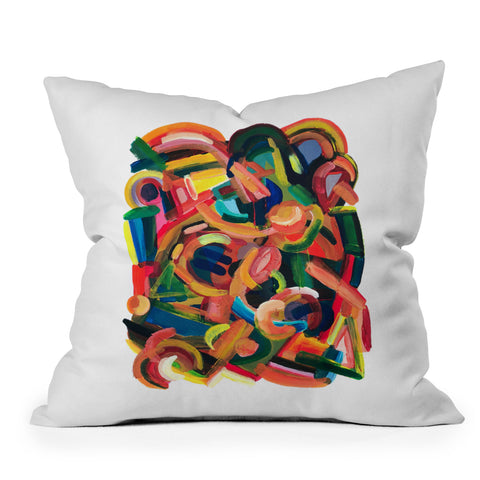 qooeea Rue Outdoor Throw Pillow