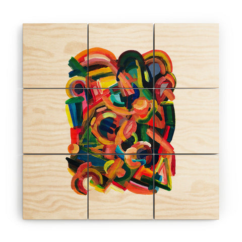 qooeea Rue Wood Wall Mural