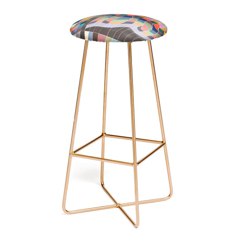 qooeea Warp Bar Stool