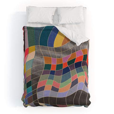 qooeea Warp Duvet Cover