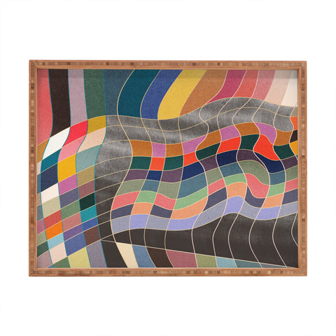 qooeea Warp Rectangular Tray