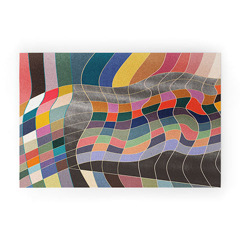 qooeea Warp Welcome Mat