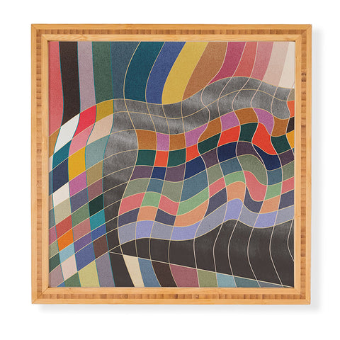 qooeea Warp Framed Wall Art