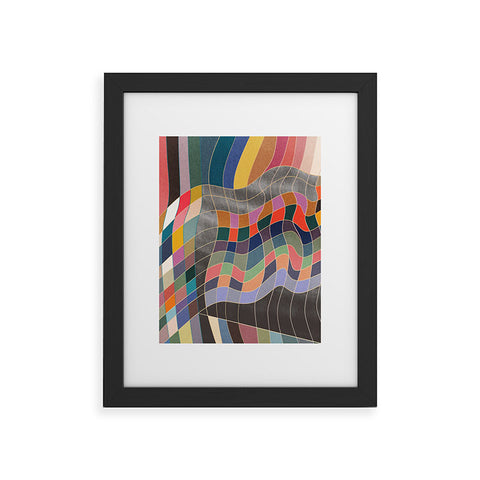 qooeea Warp Framed Art Print