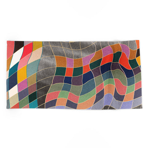 qooeea Warp Beach Towel