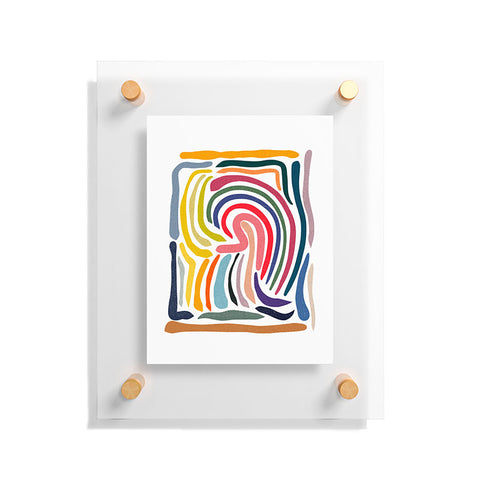 qooeea Whorl Floating Acrylic Print