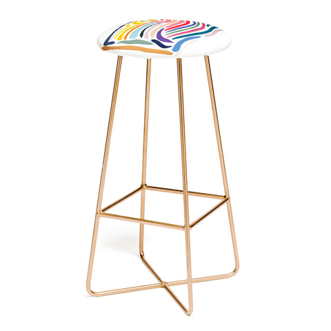 qooeea Whorl Bar Stool