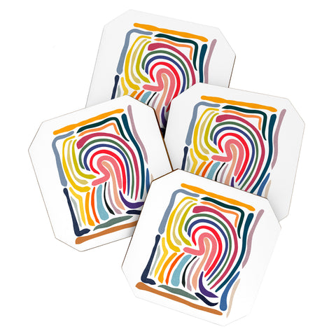 qooeea Whorl Coaster Set