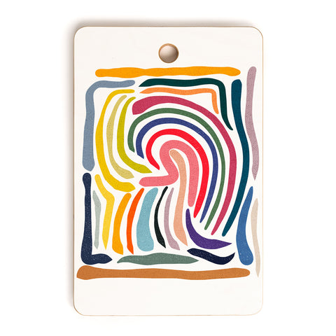qooeea Whorl Cutting Board Rectangle