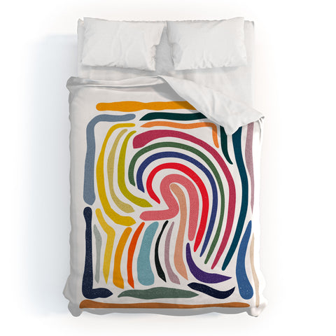 qooeea Whorl Duvet Cover