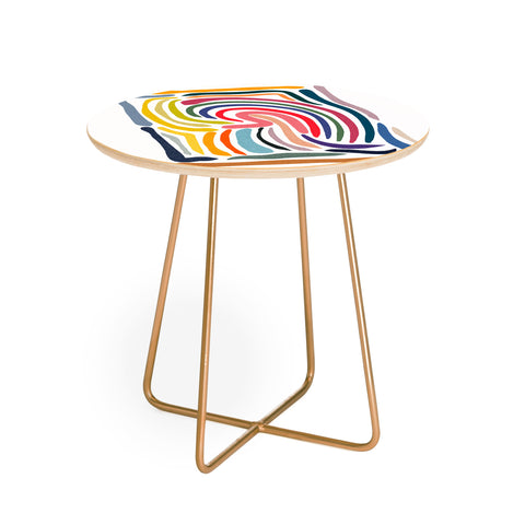 qooeea Whorl Round Side Table